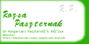 rozsa paszternak business card